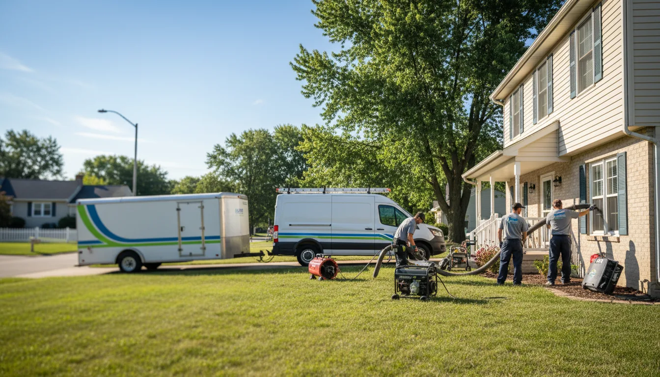 Flooded Basement Restoration And Cleanup With Repair in Colchester, IL near me